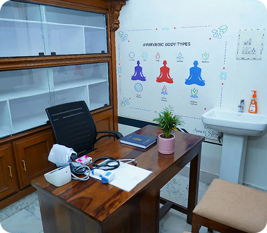 Meditation hall at Amritslesha