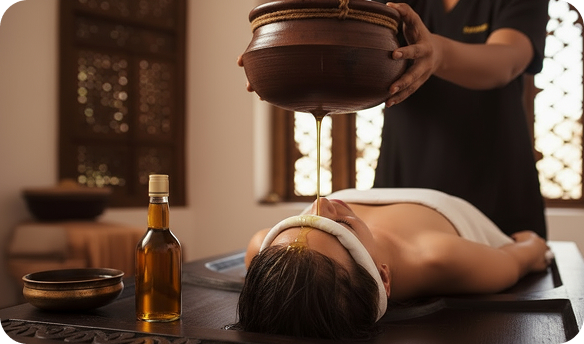 Ayurvedic detox massage during Panchkarma